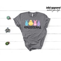 Easter Squad T-shirt, Easter Gift, Cute Easter Bunny Shirt, Matching Family Outfit, Funny Bunny Shirts, Funny Easter Gif