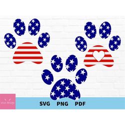 4th of July Svg, Flag Paw Svg, American Flag Paw Svg, American Svg, Patriotic Svg, Patriotic Cat Svg, Flag Svg, Cat Paw
