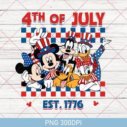 Happy 4th Of July 2023 PNG, Mickey Patriotic, Patriotic PNG, Minnie 4th Of July, Fourth July, Independence Day, Disney