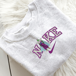 NIKE X  Piccolo Dragon Ball Embroidered Sweatshirt, Anime Embroidered Sweatshirt, Custom Anime Embroidered Crewneck