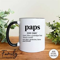 Paps Noun Coffee Mug  Paps Gift  Paps Mug Funny Gift For Paps