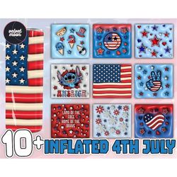 3d inflated 4th of july 20oz sublimation tumbler designs, bubble wrap america tumbler designs, puffy tumbler wrap png, i
