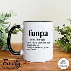 Funpa Noun Coffee Mug  Funpa Mug  Funpa Gift  Funny Grandpa Gift - Pregnancy Reveal Gift