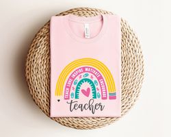 Teach Love Inspire Motivate Shirt, Teacher Rainbow Shirt, Teacher Shirt, First Day of School Shirt, Back To School Shirt