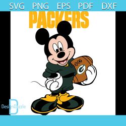 Green Bay Packers Mickey NFL Svg, Sport Svg, Green Bay Packers Svg, Packers Svg, Packers Mickey Svg, Packers Fans Svg, P