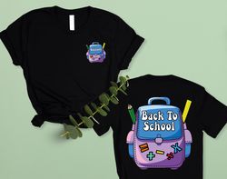 Custom Back To School Name Shirt, Custom Back Pack Name Back To School Tee, First Day Of School Outfit,Personalized Back