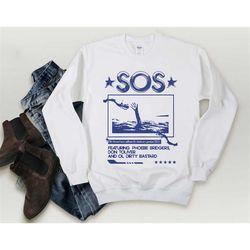 SOS S.Z.A Sweatshirt, Sza New Retro Vintage 90s Black Sweatshirt, Sza Photoshoot Sweatshirt, Music RnB Singer Rapper Swe