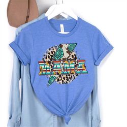 Mama Shirt, Mama Leopard Shirt, Rock Mama Shirt, Leopard Mama T-Shirt, Leopard Mama Gift Tee