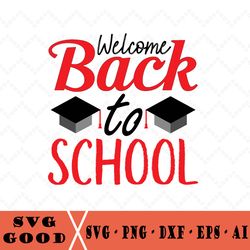 Welcome Back To School Svg, Svg Download, Teacher, Autumn, Fall, Svg, Vintage