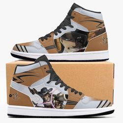 Attack On Titan Kenny Ackerman JD1 Shoes, Attack On Titan Kenny Ackerman Jordan 1 Shoes