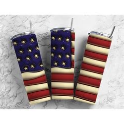 bubble wrap usa flag america 20oz sublimation tumbler designs, 3d inflated puff 9.2 x 8.3 tumbler png, digital download