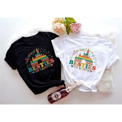 Happiest Besties On Earth T-Shirt, Disney Shirt, Disney Castle Tee,  Cute Balloon, Theme Park Tee, Best Friend Couple Sh