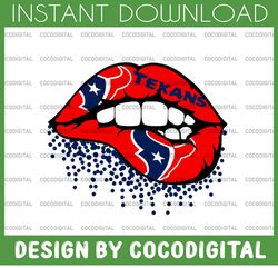 Houston Texans Inspired Lips png File Sublimation Printing, png file printable, sublimation