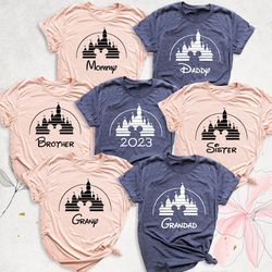 2023 Family Vacation Disney Shirt, Disneyworld Shirts, Disney Family Shirt, Disney Trip Shirt, Personalized Disney Shirt