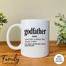 Godfather Noun Coffee Mug  Godfather Mug  Godfather Gift Funny Gift For Godfather