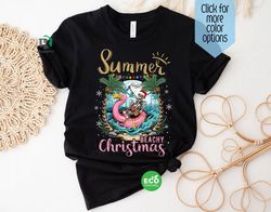 Beach Christmas in July Shirt, Funny Hawaiian Xmas Shirts, Skeleton Tee, Tropical Christmas in July Shirt, Summer Holida
