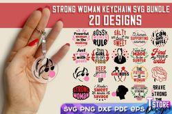 Strong Woman SVG Keychain Bundle | SVG