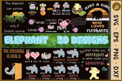Elephant Bundle SVG