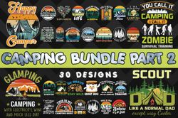 Camping Bundle SVG 30 Designs