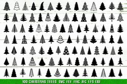 Christmas Tree Silhouette Bundle SVG