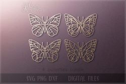 Mandala Butterfly Bundle SVG Cut Files