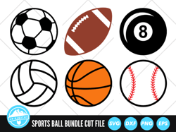 sports ball bundle svg files