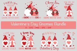 Valentine's Day Gnomes Bundle Svg