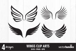 Wings Clip Art Bundle Svg