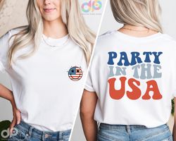 Party In The Usa Shirt, Vintage America Flag Shirt, 4th of July Shirt, Patriotic Shirt, Memorial Day Tee, Fourth of July