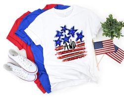 Stars and Stripes Shirt, Retro American Flag, 4th of July Shirts, Stars Peace and Stripes Retro, American Flag Shirt, 4t