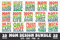 Mom Quotes Retro Design Bundle SVG