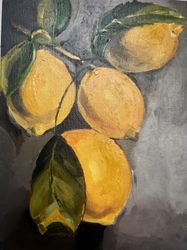 Lemons 11,8*15,8 inches 30*40 cm by Andriy Stadnyk Life Style Oil painting Home Decor Art