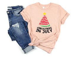Christmas In July Shirt,  Watermelon Christmas Shirt, Xmas In July, Watermelon Shirt, Christmas Shirt, Xmas In Summer, X