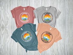 Custom Camp Shirt, Personalized Name Camper Shirt, Camping Crew Shirt, Camp Matching Shirt, Camp Custom Shirt, Camping F