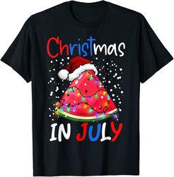Watermelon Christmas Tree Christmas In July Boys Girls T-Shirt - 41731