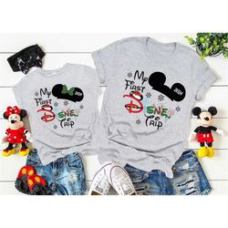 My First Disney Trip Shirt, Christmas Matching Disney Shirts, Disney Vacation, Disney Family Shirts, Disney Kids Shirts,
