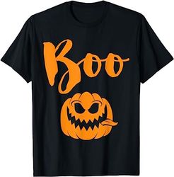 Halloween Shirt Pumpkin Orange Boo