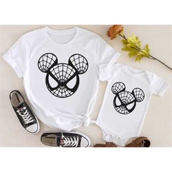 Mickey Mouse Spiderman Shirt, Halloween Spiderman Shirt,Mickey Head Shirt