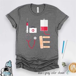 Love Nurse Gift, Nurse Shirt, Registered Nurse Shirt, Gift for Nurses, RN Nursing School Gift, RN Appreciation, Graduati