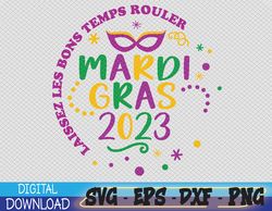 Mardi Gras 2023 svg, Fleur De Lis, Carnival Season, Mardi Gras New Orleans svg, 2023 Mardi Gras Festival Svg, Eps, Png,