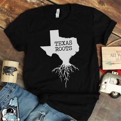 Texas Gifts, Texas Shirt, Texas Roots Shirt, State of Texas Map, State Roots Shirt, Texas Map Print, Texas T-Shirt