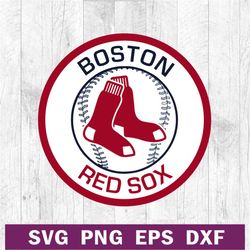 Boston red sox baseball team logo SVG, Boston red sox SVG, American baseball logo SVG cut file