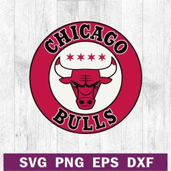 Chicago Bulls basketball logo SVG, Chicago Bulls SVG, American basketball team logo SVG cut file