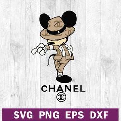 Mickey disney chanel logo SVG, Mickey Michael Jackson SVG, Chanel mickey logo SVG cut file