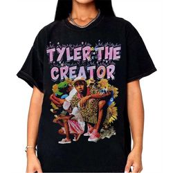 Vintage Style Tyler The Creator T-shirt, Tyler The Creator Bootleg Inspired Tee, Tyler The Creator Hip hop Tee, Flower B