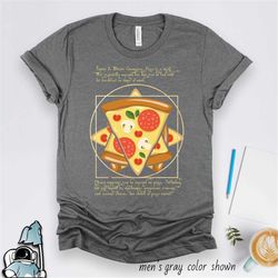 Pizza Shirt, Pizza Party, Pizza Gifts, Vitruvian Pizza Shirt, Funny Gift, Pizza Print, Pizza Slice Funny Shirt, Foodie P