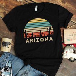 Arizona Retro Sunset Shirt, Arizona Shirt, Arizona Gift, Arizona Souvenir, Arizona Clothing, Arizona Desert Gift, Arizon