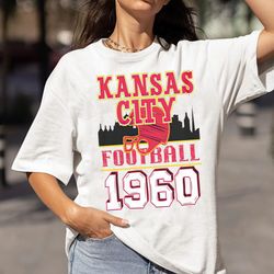Vintage Kansas City Football Sweatshirt \ T Shirt, Retro NFL Women's & Men's Kansas City Shirt Unisex Adult Kid T shirt