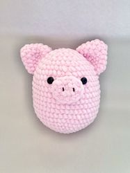 Crochet pig pattern Amigurumi pig pattern Crochet plushies pattern Crochet animals pattern Crochet plush pig pattern