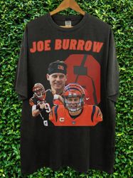 Limited Retro 90's Bootleg Joe Burrow Shirt Graphic Sport Tshirt Player Best Seller Bootleg Unisex Women Man Unisex Heav